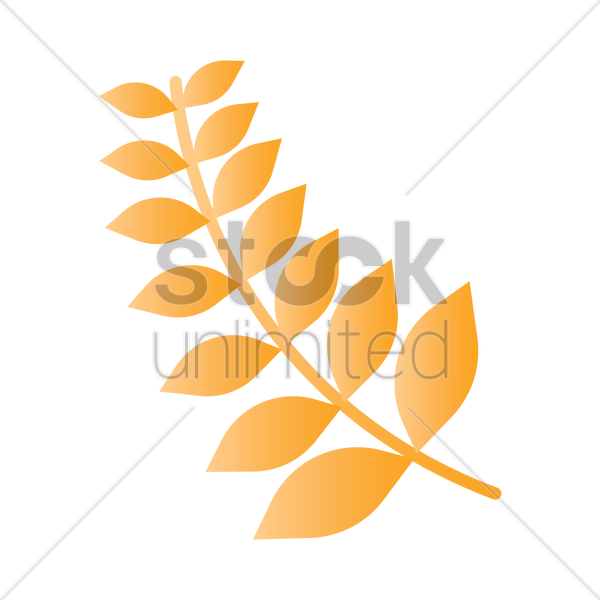 Wheat Clipart Branch - Wheat Clipart Branch (600x600)