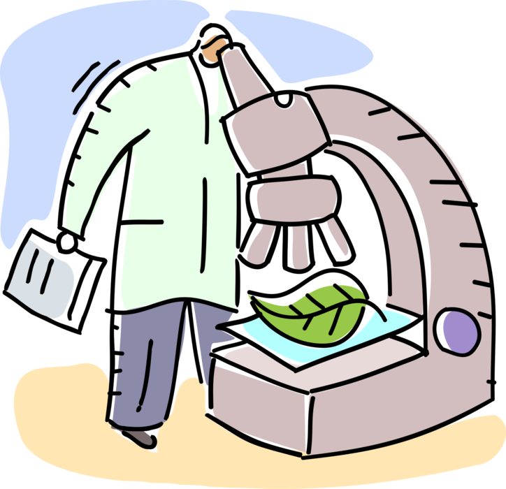 Clip Art Free Download Biologist Studies Plant Biology - Clip Art Free Download Biologist Studies Plant Biology (724x700)