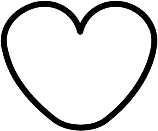 Heart Shaped Clipart Hollow Heart - Heart Shaped Clipart Hollow Heart (640x480)