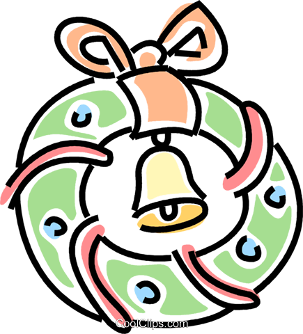 Wreath Royalty Free Vector Clip Art Illustration - Wreath Royalty Free Vector Clip Art Illustration (435x480)