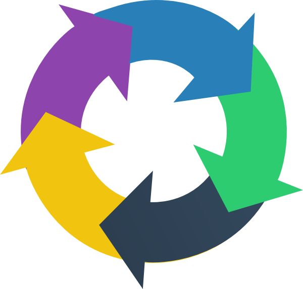 Rainbow Circular Arrows Clip Art At Clker - Rainbow Circular Arrows Clip Art At Clker (600x573)