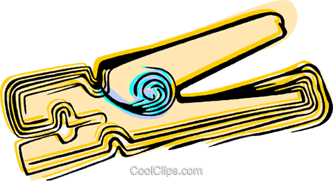 Clothes Pin Royalty Free Vector Clip Art Illustration - Clothes Pin Royalty Free Vector Clip Art Illustration (480x261)