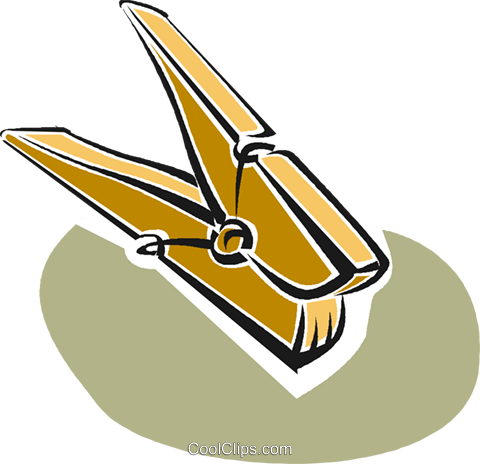 Clothes Pin Royalty Free Vector Clip Art Illustration - Clothes Pin Royalty Free Vector Clip Art Illustration (480x464)