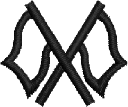 Crossed Flags Insert - Crossed Flags Insert (500x500)