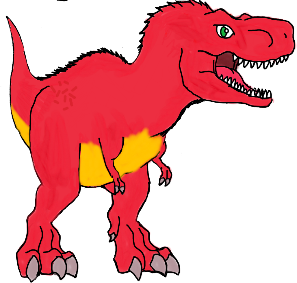 Dinosaur Tyranosaurus Sticker By - Dinosaur Tyranosaurus Sticker By (1067x981)