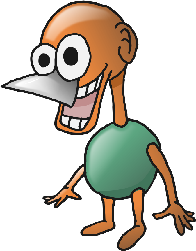 Orange Alien Cartoon Character Alien Vector, Royalty - Orange Alien Cartoon Character Alien Vector, Royalty (813x1000)