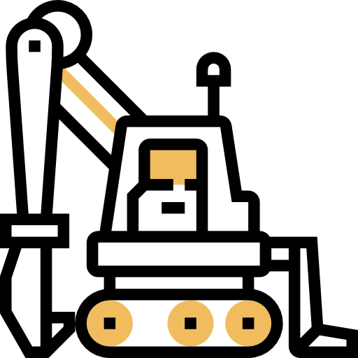 Excavator Free Icon - Excavator Free Icon (512x512)