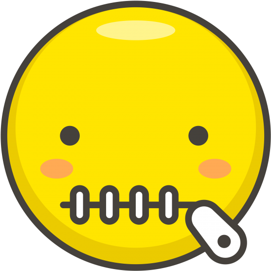 Zipper Mouth Face Emoji - Zipper Mouth Face Emoji (866x650)
