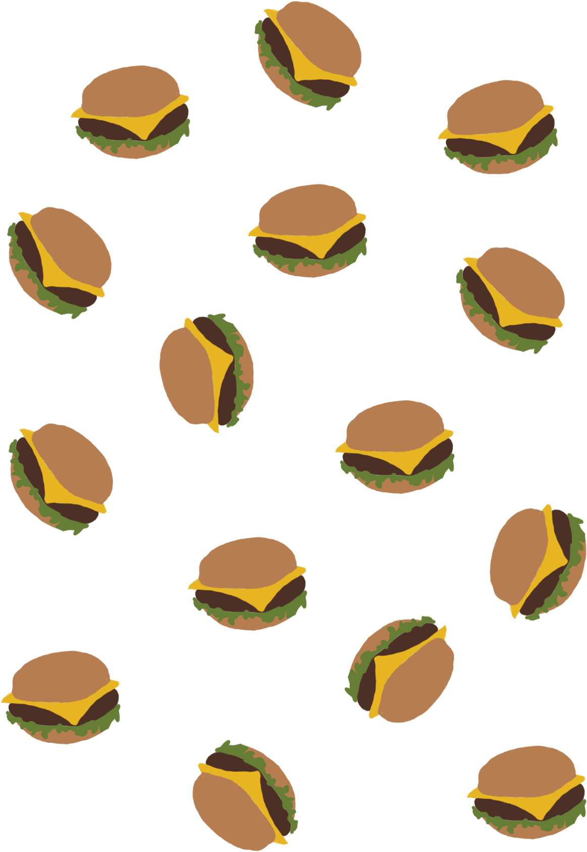 Hungry Zipper Transparent Burger Pattern - Hungry Zipper Transparent Burger Pattern (1240x1748)