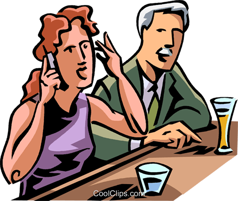 Woman Takes A Cellular Phone Call Royalty Free Vector - Woman Takes A Cellular Phone Call Royalty Free Vector (480x405)