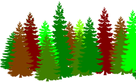 Image Royalty Free Library Pine Tree Line Vector - Image Royalty Free Library Pine Tree Line Vector (450x300)