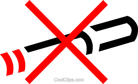 No Smoking Sign Royalty Free Vector Clip Art Illustration - No Smoking Sign Royalty Free Vector Clip Art Illustration (480x293)
