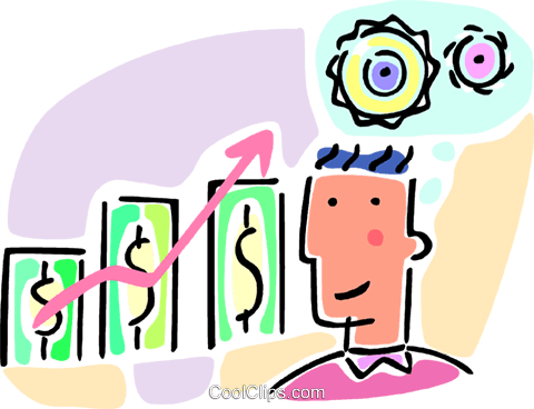 Man With Financial Growth Chart Royalty Free Vector - Man With Financial Growth Chart Royalty Free Vector (480x368)