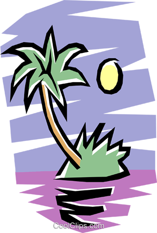 Deserted Island Royalty Free Vector Clip Art Illustration - Deserted Island Royalty Free Vector Clip Art Illustration (323x480)