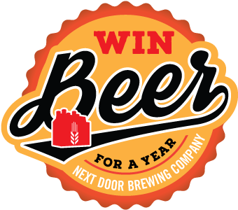 Win Beer For A Year Logo - Win Beer For A Year Logo (409x340)
