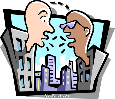 Conversation Between Two Offices Royalty Free Vector - Conversation Between Two Offices Royalty Free Vector (480x413)