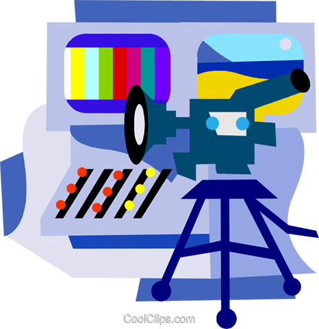 Film And Video Industry Royalty Free Vector Clip Art - Film And Video Industry Royalty Free Vector Clip Art (466x480)