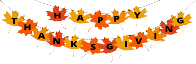 Happy Thanksgiving Banner - Happy Thanksgiving Banner (624x204)