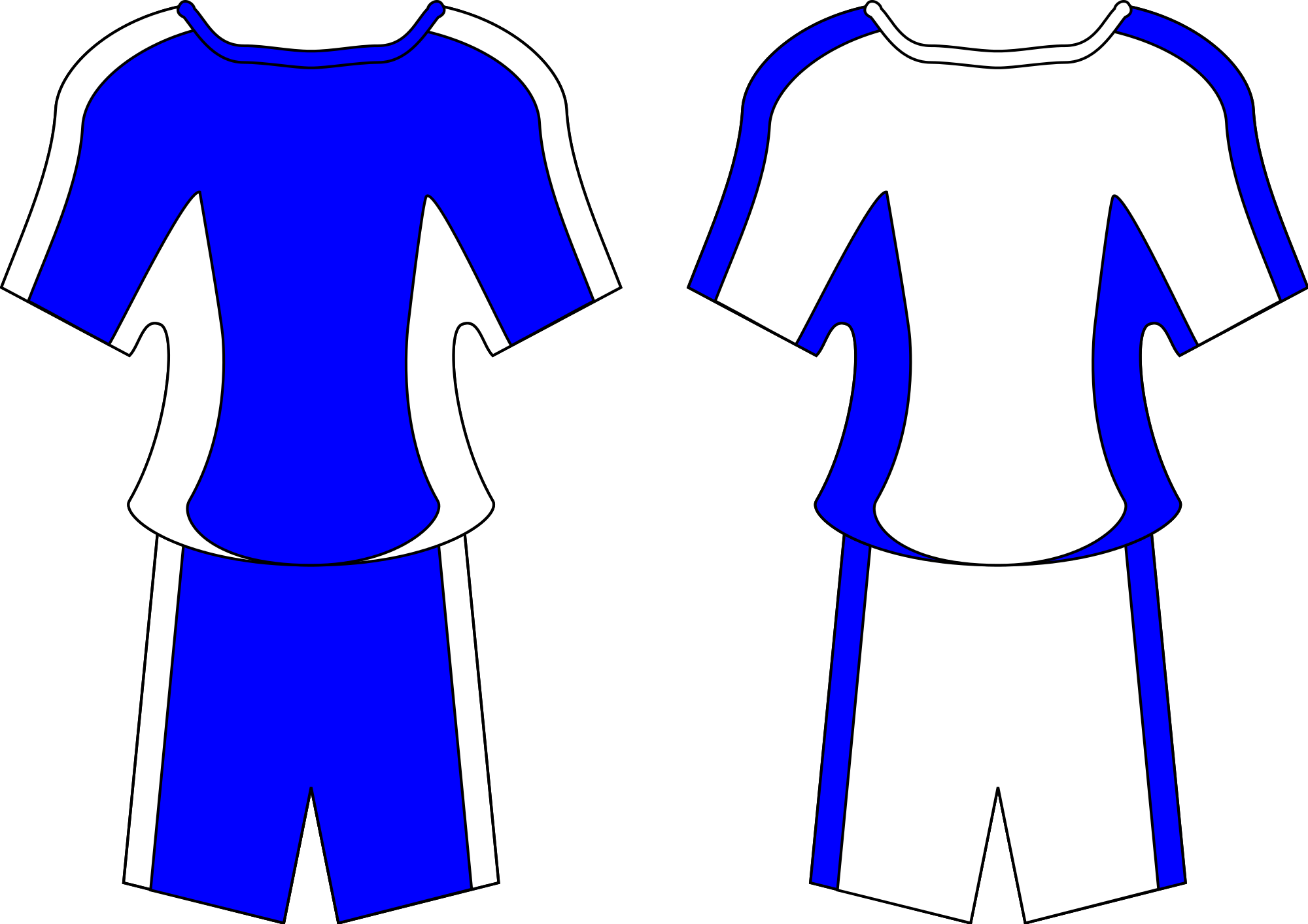 Collection Of Football Uniform Cliparts - Collection Of Football Uniform Cliparts (2000x1413)