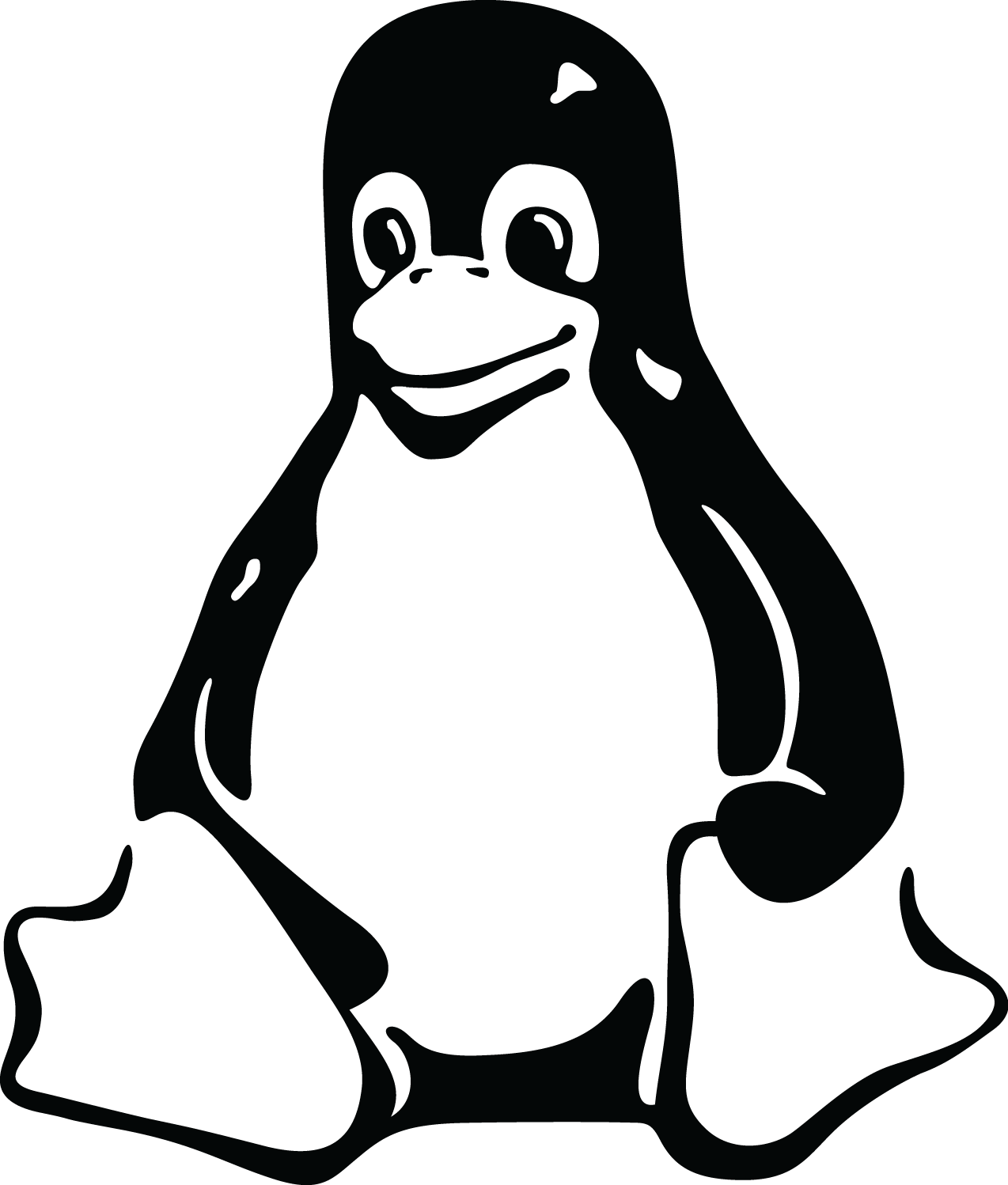 Clipart Penguin Stencil - Clipart Penguin Stencil (1274x1498)