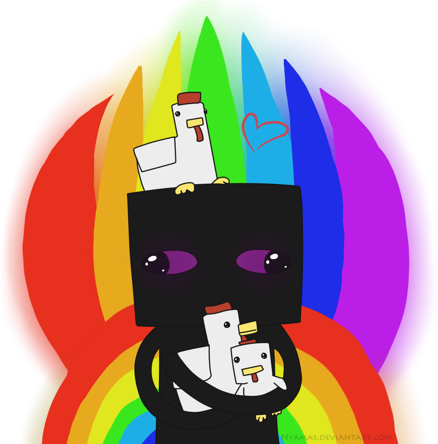 Enderbro Love Happy And Chickens Nyamas On Deviantart - Enderbro Love Happy And Chickens Nyamas On Deviantart (894x894)