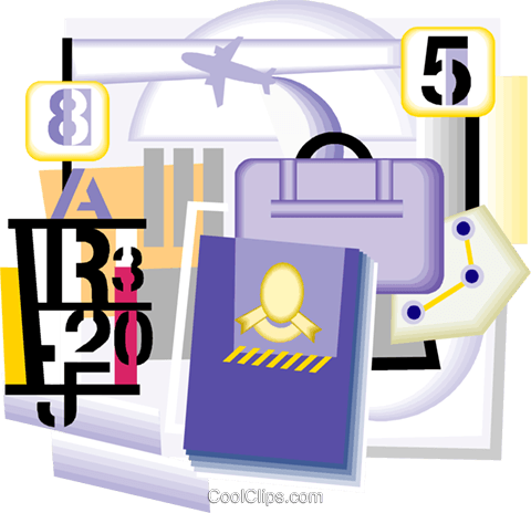 International Travel With Passport Royalty Free Vector - International Travel With Passport Royalty Free Vector (480x464)