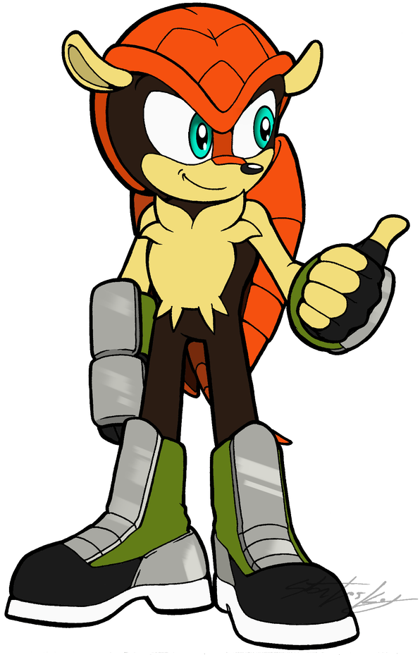 Mighty The Armadillo By Molochtdl - Mighty The Armadillo By Molochtdl (600x955)
