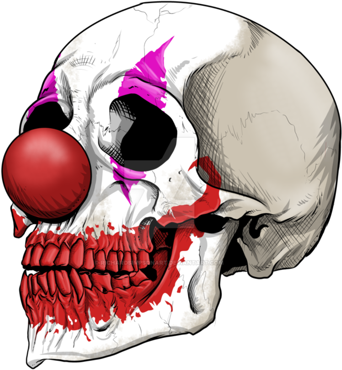 Clown By Richardsimpsonart On - Clown By Richardsimpsonart On (937x852)