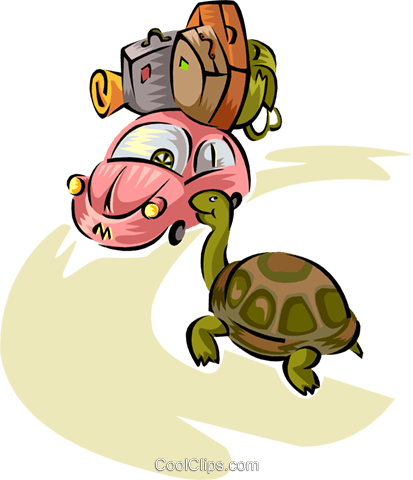 La Tortuga Y La Volkswagen Libres De Derechos Ilustraciones - La Tortuga Y La Volkswagen Libres De Derechos Ilustraciones (413x480)