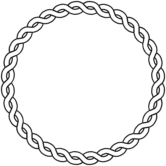 Banner Download Rope Circle Dna Black White Line Art - Banner Download Rope Circle Dna Black White Line Art (555x555)