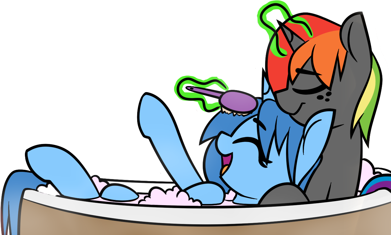 Shinodage, Bathtub, Brush, Bubble Bath, Cute, Edit, - Shinodage, Bathtub, Brush, Bubble Bath, Cute, Edit, (1395x846)