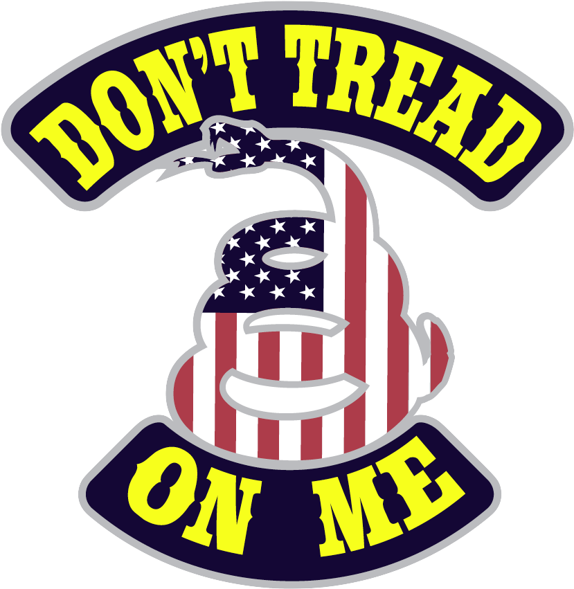 Stars & Stripes Don't Tread On Me Window Decal - Stars & Stripes Don't Tread On Me Window Decal (854x855)