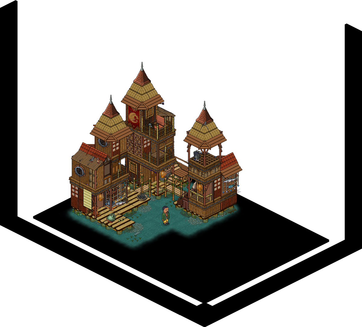 Lake Town From The Hobbit, Just Not With Snow - Lake Town From The Hobbit, Just Not With Snow (1200x1083)