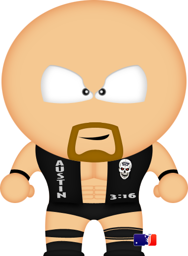 South Park Stone Cold South Park Wrestling, Wwe Superstars, - South Park Stone Cold South Park Wrestling, Wwe Superstars, (380x517)