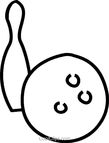 Bowling Pin And Balls Royalty Free Vector Clip Art - Bowling Pin And Balls Royalty Free Vector Clip Art (365x480)