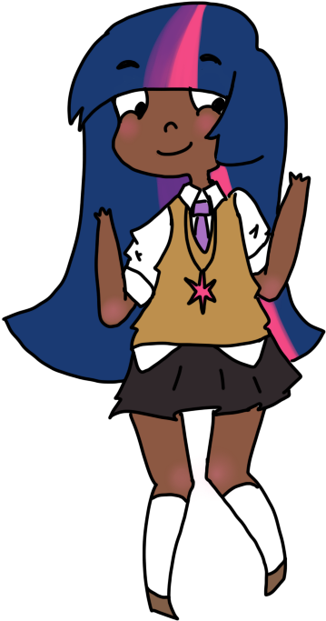 Kagakuu, Clothes, Dark Skin, Human, Humanized, Kneesocks, - Kagakuu, Clothes, Dark Skin, Human, Humanized, Kneesocks, (575x782)
