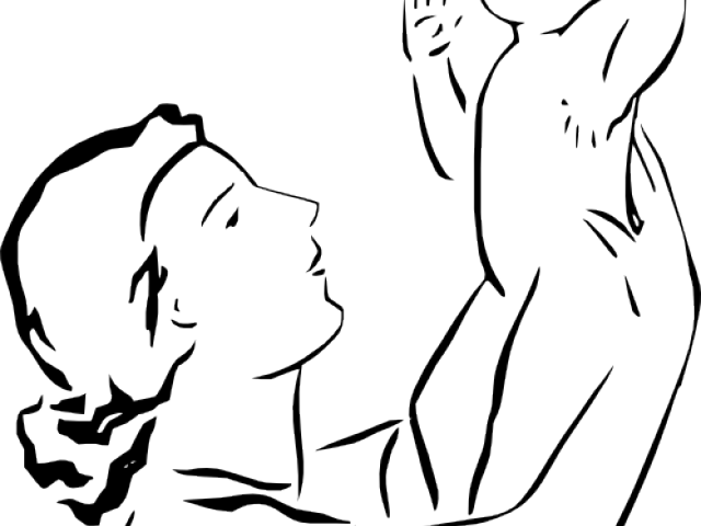 Download Wallpaper Mom Holding Baby Clipart Full - Download Wallpaper Mom Holding Baby Clipart Full (640x480)