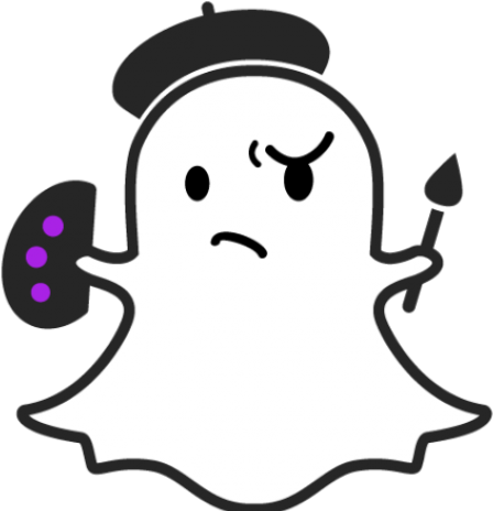 Snapchat Clipart Purple - Snapchat Clipart Purple (640x480)
