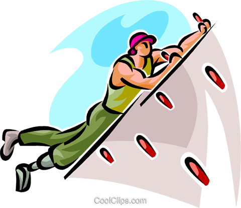 Indoor Rock Climber Royalty Free Vector Clip Art Illustration - Indoor Rock Climber Royalty Free Vector Clip Art Illustration (480x413)