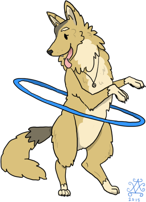 Hula Hoop By Drawswithpaws - Hula Hoop By Drawswithpaws (600x800)