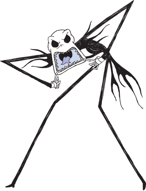 Jack Skellington Scary Face Clipart Jack Skellington - Jack Skellington Scary Face Clipart Jack Skellington (480x625)