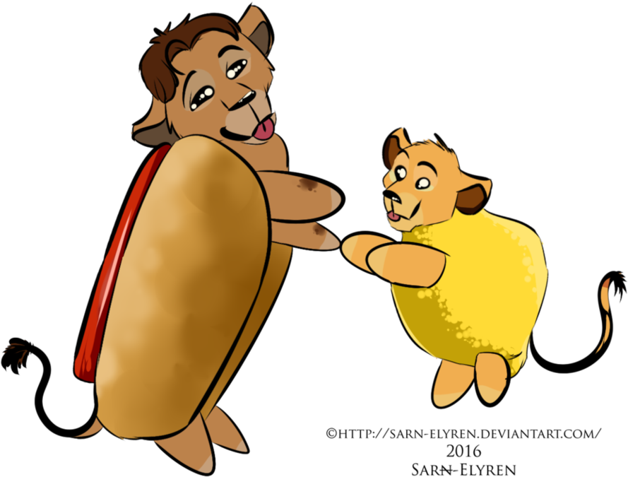 Hotdog Hodari And Lemon Child By Sarn-elyren On Deviantart - Hotdog Hodari And Lemon Child By Sarn-elyren On Deviantart (981x815)