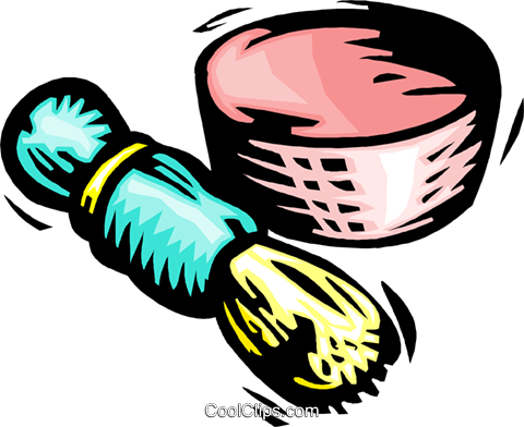 Shaving Brush Royalty Free Vector Clip Art Illustration - Shaving Brush Royalty Free Vector Clip Art Illustration (480x392)