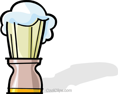 Shaving Brush Royalty Free Vector Clip Art Illustration - Shaving Brush Royalty Free Vector Clip Art Illustration (480x382)