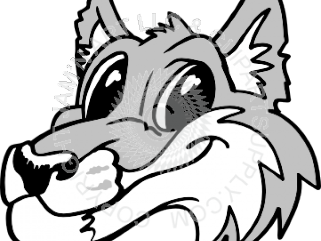 Gray Wolf Clipart Black And White - Gray Wolf Clipart Black And White (640x480)