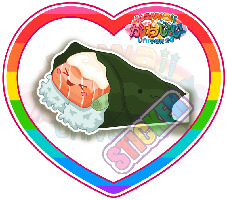 Kawaii Food Universe Cute Salmon Hand Roll - Kawaii Food Universe Cute Salmon Hand Roll (800x800)