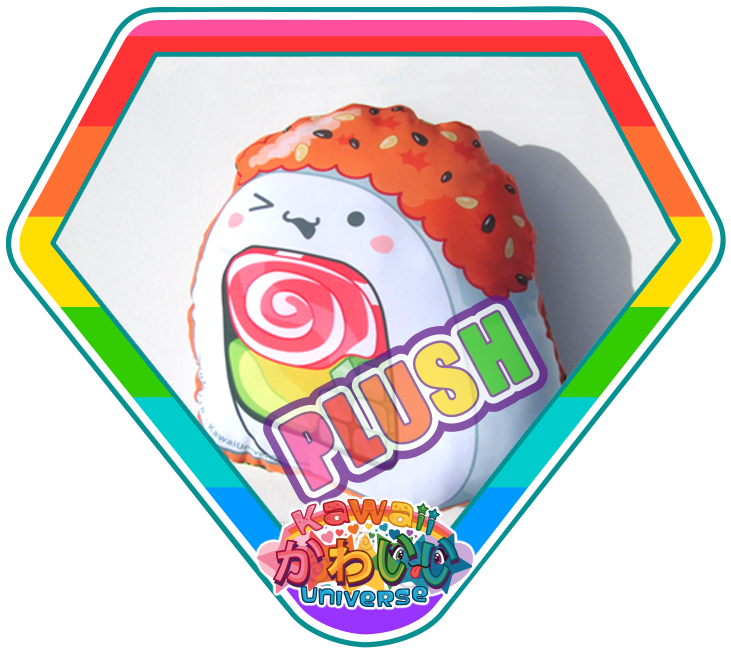 Food Universe Cute Cali Sushi Roll Plush - Food Universe Cute Cali Sushi Roll Plush (800x800)
