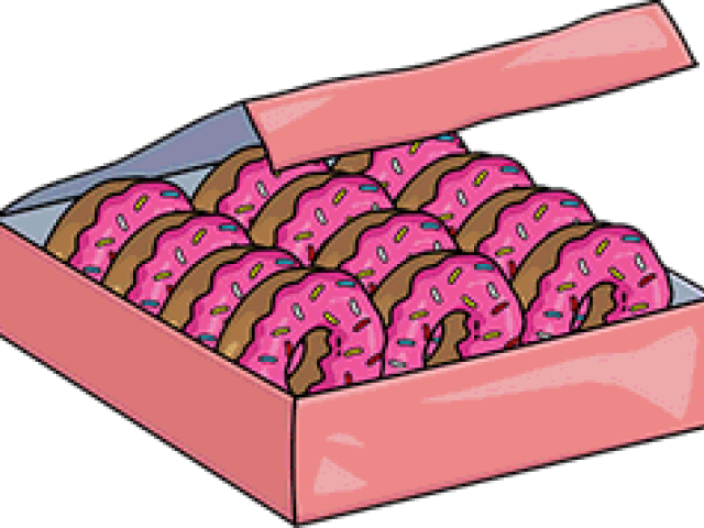 The Simpsons Clipart Pink Donut - The Simpsons Clipart Pink Donut (640x480)