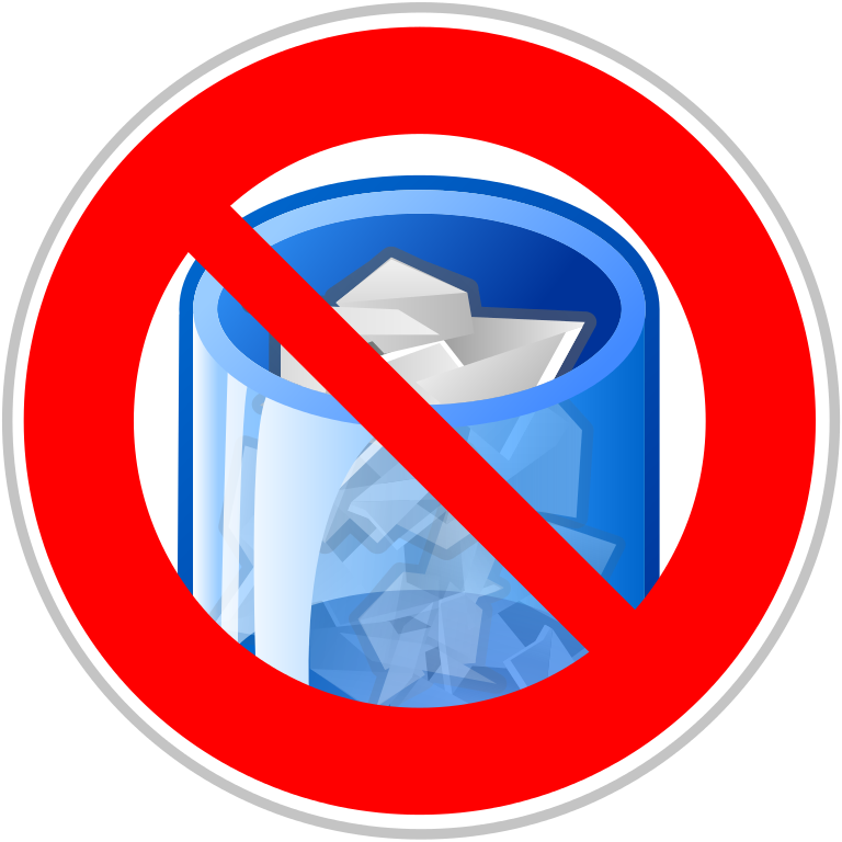 No Trash Icon - No Trash Icon (768x768)