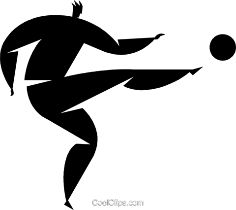 Soccer Player Royalty Free Vector Clip Art Illustration - Soccer Player Royalty Free Vector Clip Art Illustration (480x426)